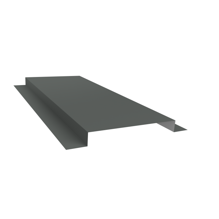 Планка кожуха сегментного 150 0,45 PE с пленкой RAL 7005 мышино-серый (1,2м)