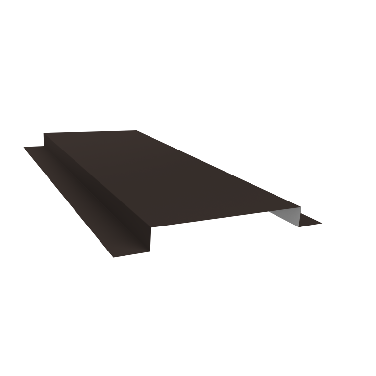 Планка кожуха сегментного 150 0,5 Satin Matt RR 32 темно-коричневый (1м)
