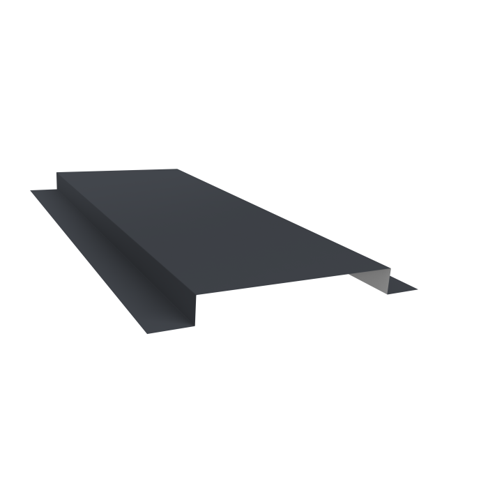 Планка кожуха сегментного 150 0,5 Satin Matt TX RAL 7024 мокрый асфальт (1,2м)