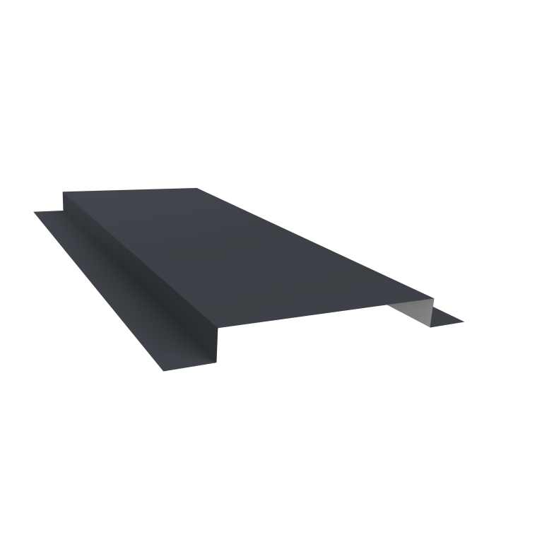 Планка кожуха сегментного 150 0,5 Satin Matt TX RAL 7024 мокрый асфальт (1,2м)