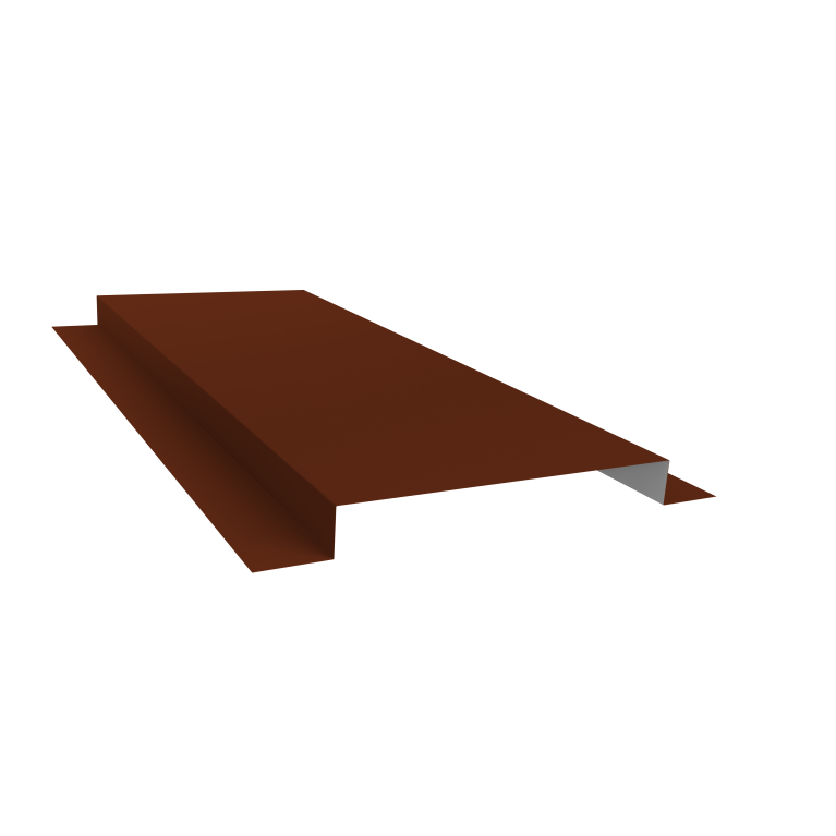 Планка кожуха сегментного 150 0,5 Satin с пленкой RAL 3009 оксидно-красный (1м)