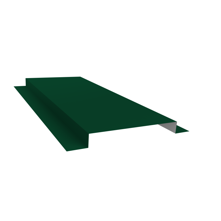 Планка кожуха сегментного 150 0,5 Satin с пленкой RAL 6005 зеленый мох (1,8м)