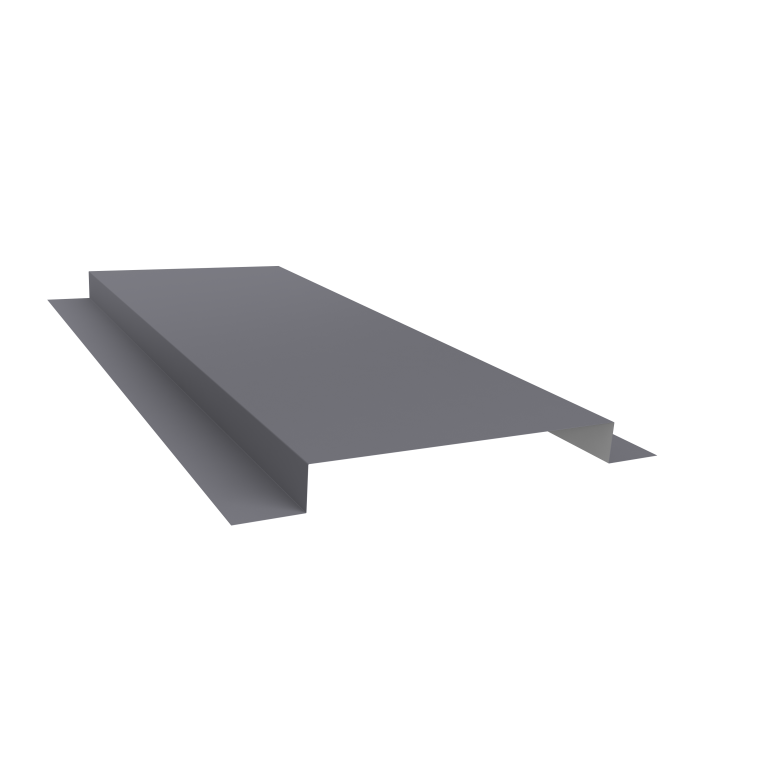 Планка кожуха сегментного 150 0,5 Satin с пленкой RAL 7004 сигнальный серый (1,2м)