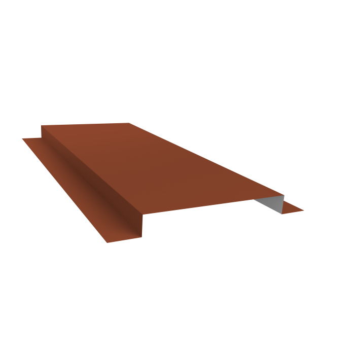 Планка кожуха сегментного 150 0,5 Satin с пленкой RAL 8004 терракота (1,5м)