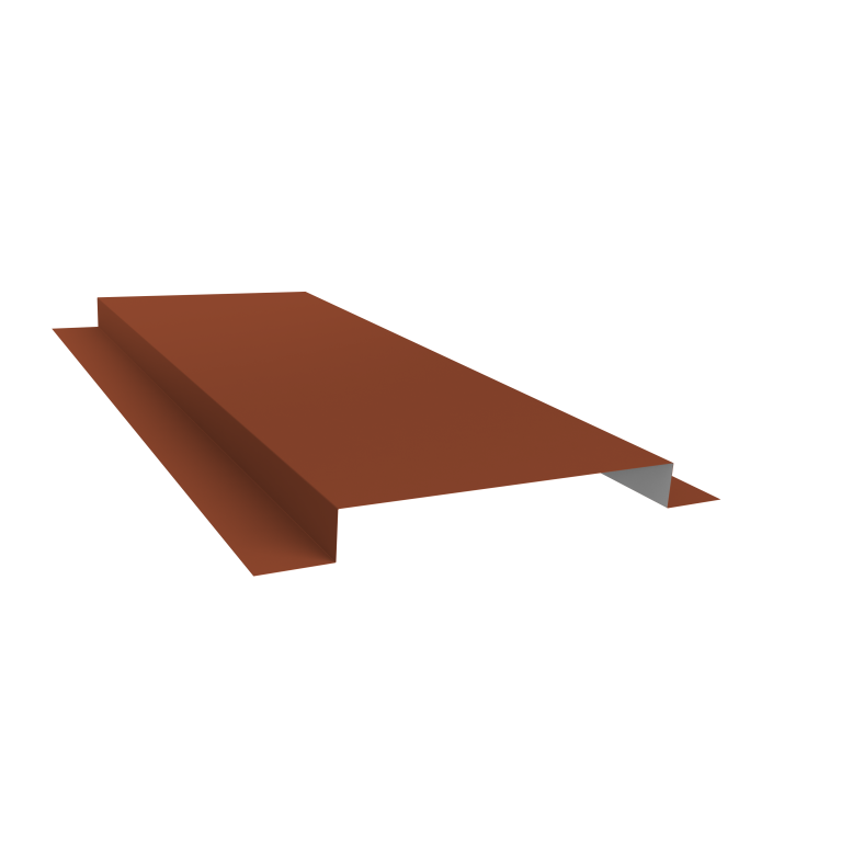 Планка кожуха сегментного 150 0,5 Satin с пленкой RAL 8004 терракота (1м)