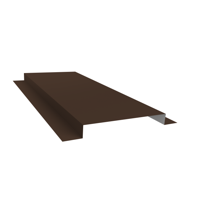 Планка кожуха сегментного 150 0,5 Satin с пленкой RAL 8017 шоколад (1,5м)