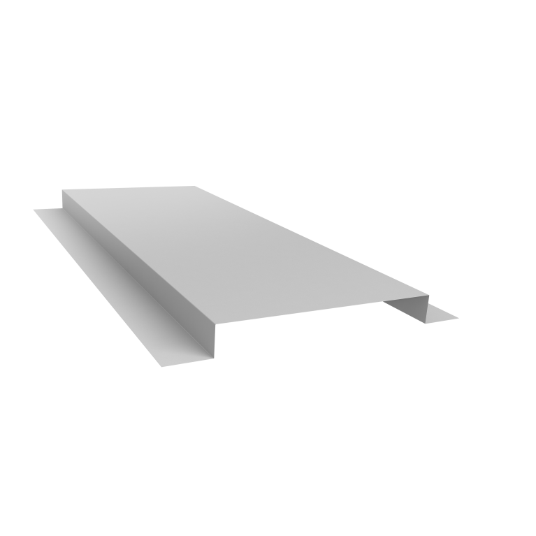 Планка кожуха сегментного 150 0,5 Satin с пленкой RAL 9003 сигнальный белый (1,2м)