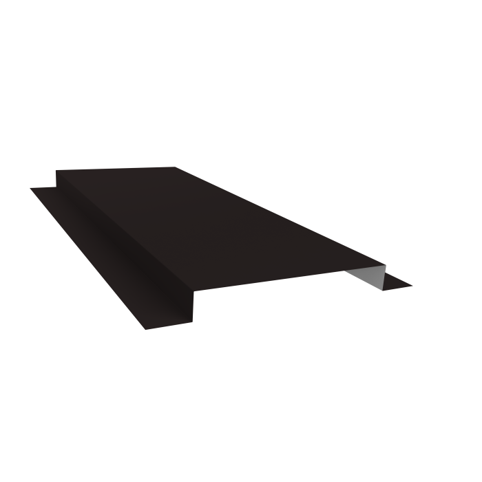 Планка кожуха сегментного 150 0,5 Satin с пленкой RAL 9005 черный (1,5м)