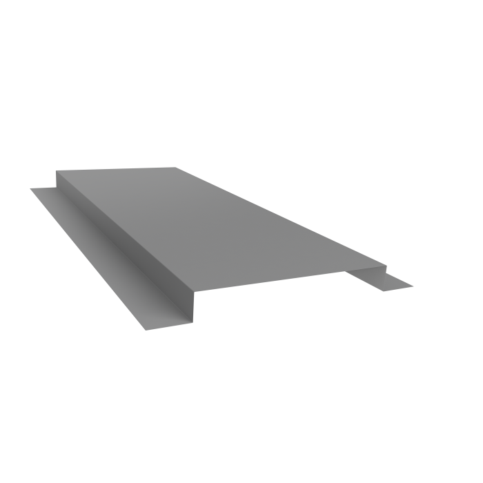 Планка кожуха сегментного 150 0,5 Satin с пленкой RAL 9006 бело-алюминиевый (1,5м)