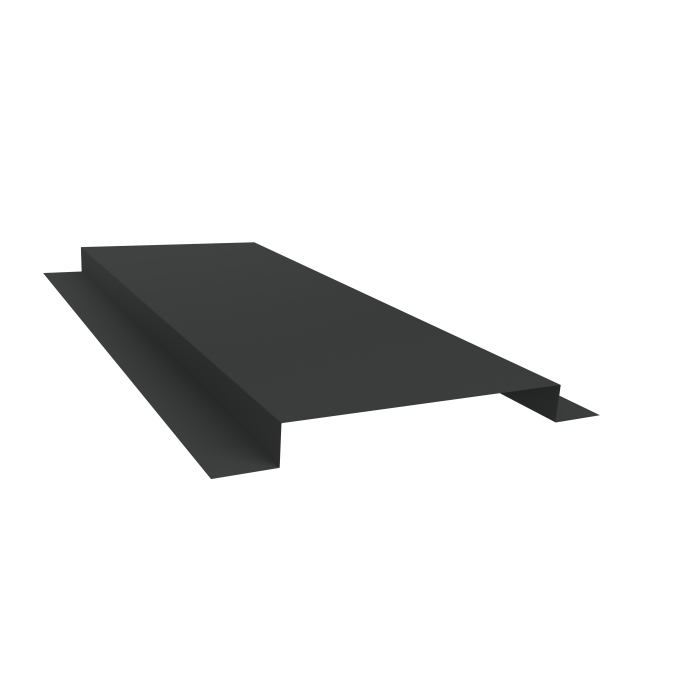 Планка кожуха сегментного 150 0,5 Velur X RAL 7016 антрацитово-серый (0,8м)