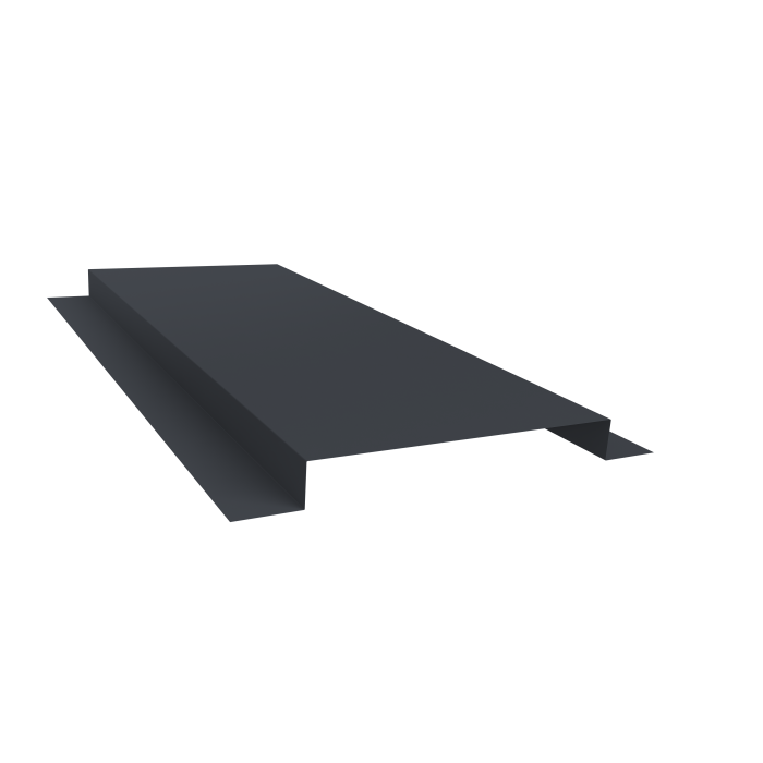 Планка кожуха сегментного 150 0,5 Velur X RAL 7024 мокрый асфальт (1,2м)