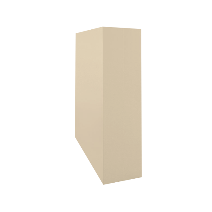 Кожух скатный д370/ш260/в1-1950/в2-1610 0,5 Satin с пленкой RAL 1015 светлая слоновая кость