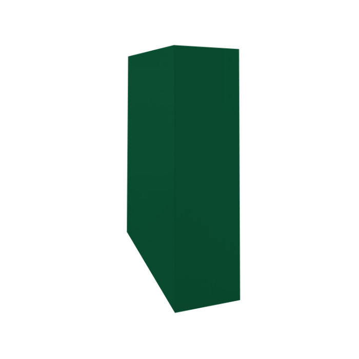 Кожух скатный д630/ш380/в1-1870/в2-1540 0,45 PE с пленкой RAL 6005 зеленый мох