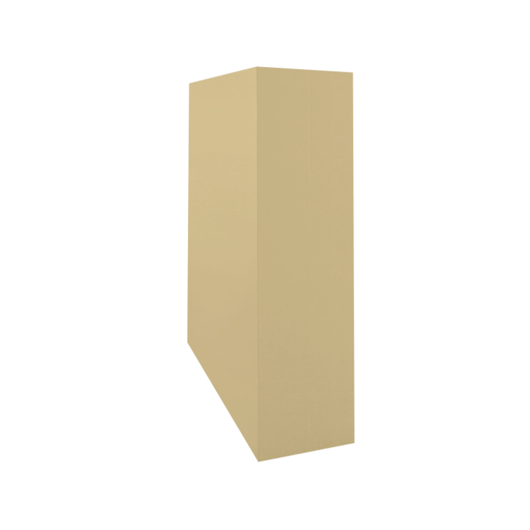 Кожух скатный д820/ш520/в1-960/в2-630 0,45 PE с пленкой RAL 1014 слоновая кость
