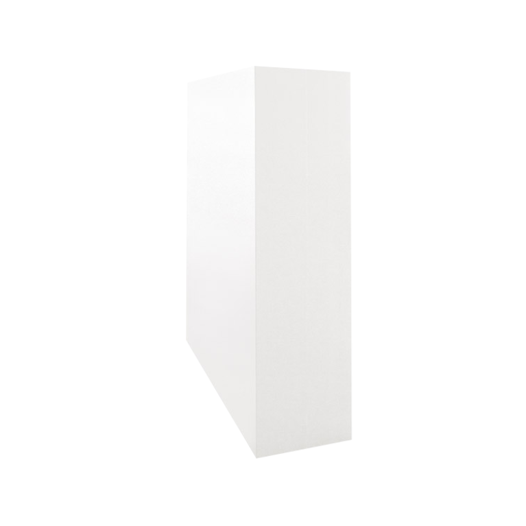 Кожух скатный д920/ш720/в1-2000/в2-700 0,5 Satin с пленкой RAL 9003 сигнальный белый