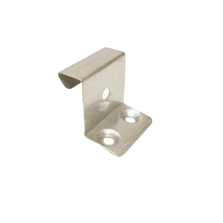 Кляммер кровельный неподвижный нержавейка 25мм с углублёнными отверстиями