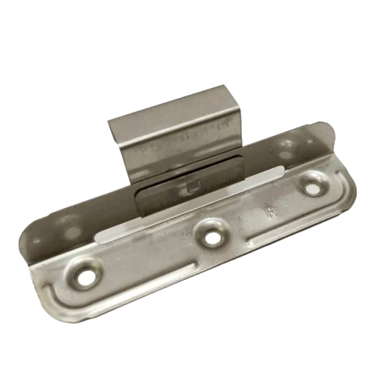 Кляммер кровельный скользящий нержавейка 25мм с углублёнными отверстиями