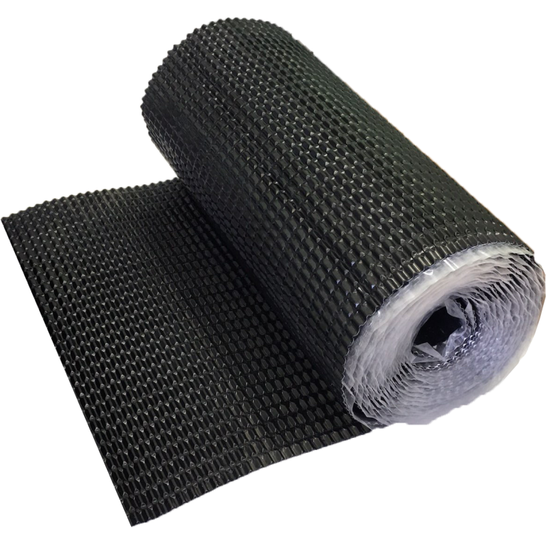 Лента для примыкания гофрированная алюминиевая Optima черная 280мм (5м)