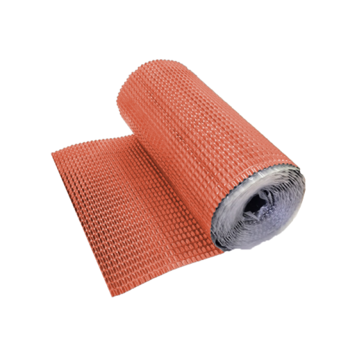 Лента для примыкания гофрированная алюминиевая Optima кирпичная 280мм (2,5м)