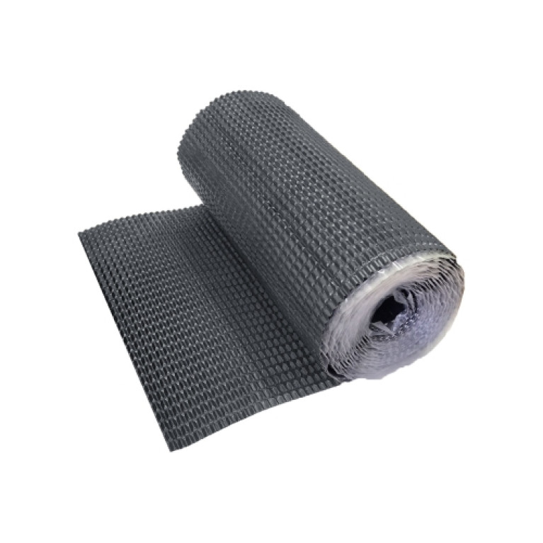 Лента для примыкания гофрированная алюминиевая Optima серая 280мм (2,5м)