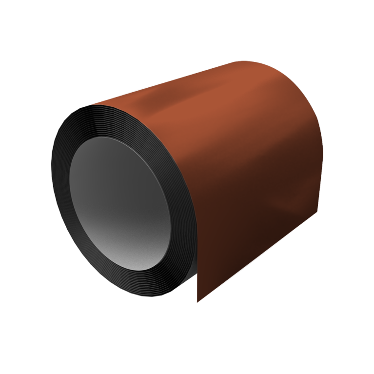 Отмотка 0,5 Satin с пленкой RAL 8004 терракота