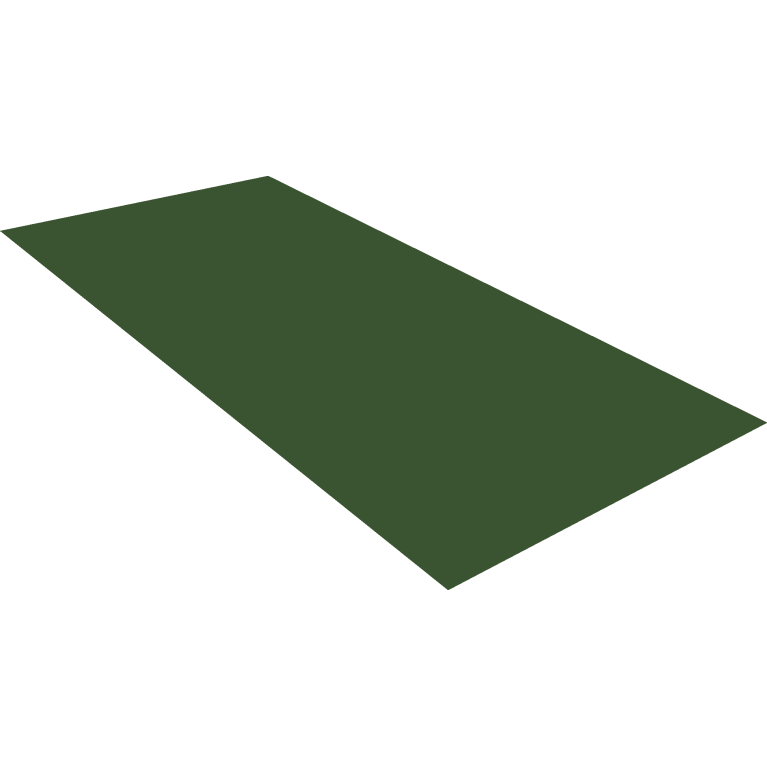 Плоский лист 0,5 Satin Matt TX с пленкой RAL 6020 хромовая зелень