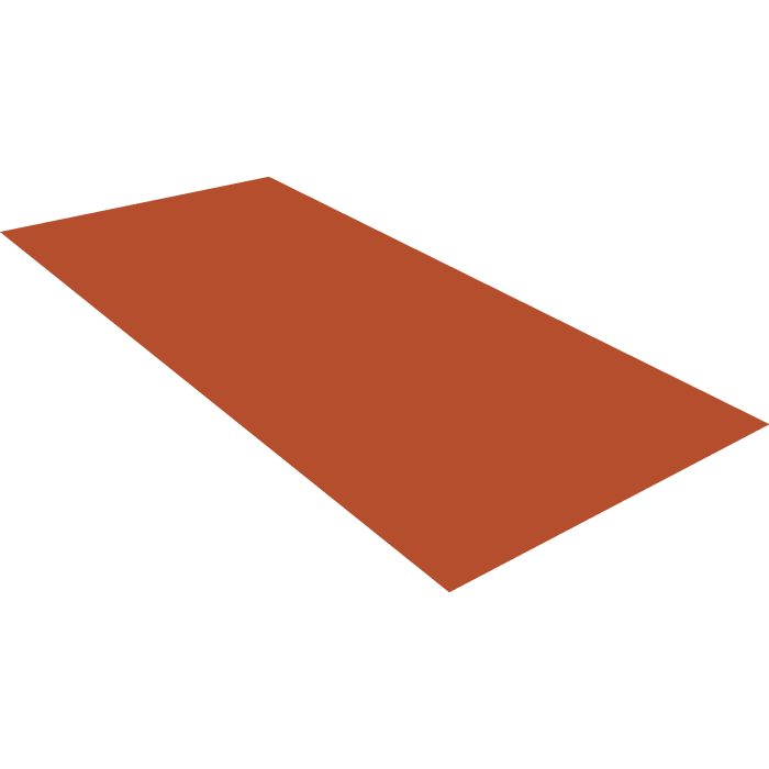 Плоский лист 0,5 Satin RAL 8004 терракота