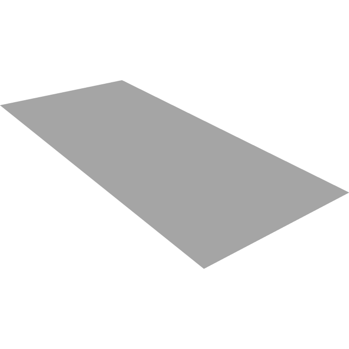 Плоский лист 0,5 Satin RAL 9006 бело-алюминиевый