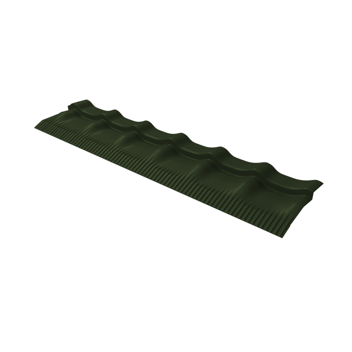 Модуль обхода трубы МЧ классик 0,5 Satin Matt TX с пленкой RAL 6020 хромовая зелень