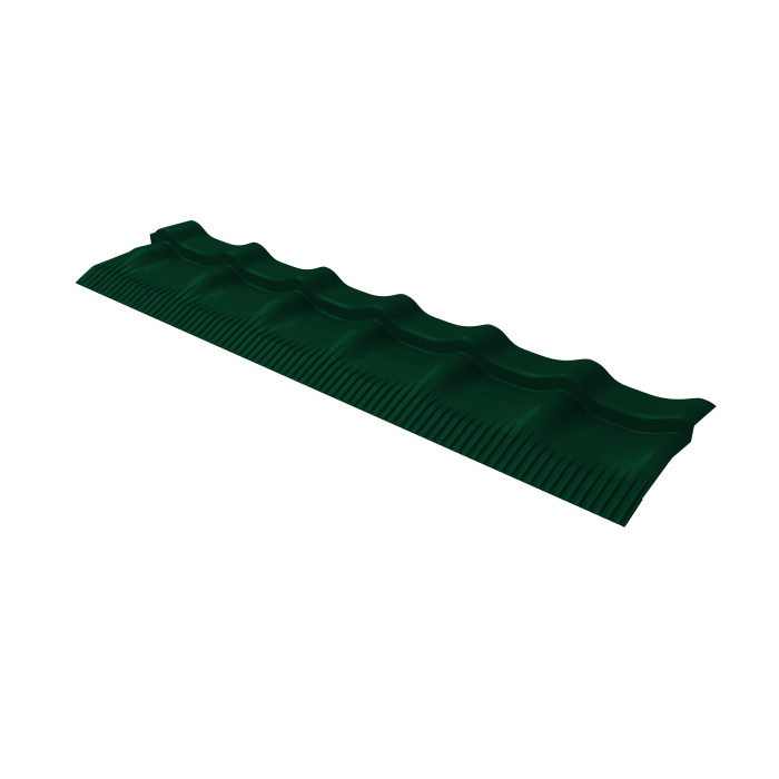 Модуль обхода трубы Профиля волнового классик 0,45 PE с пленкой RAL 6005 зеленый мох