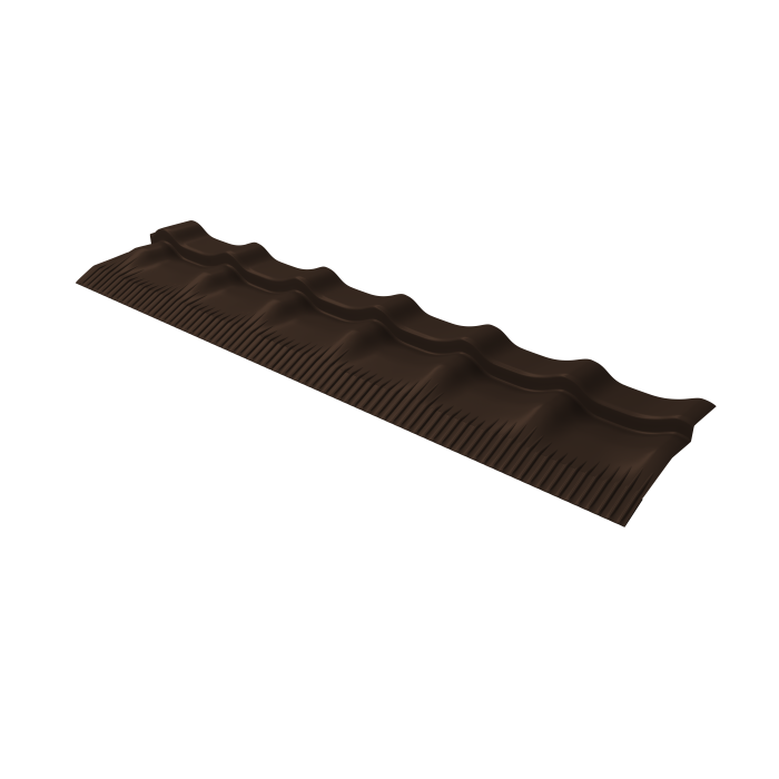 Модуль обхода трубы Профиля волнового классик 0,45 PE с пленкой RAL 8017 шоколад