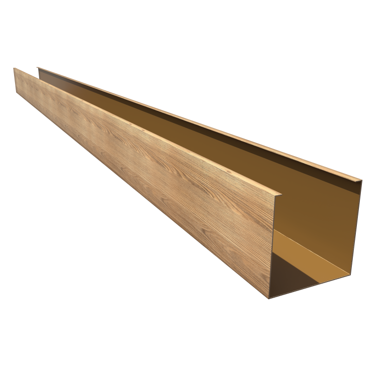 Кубообразная рейка GL Ш50/В50 Honey Wood Al 0,4 L=3м