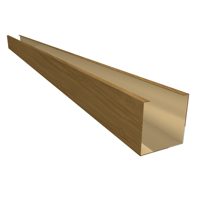 Кубообразная рейка GL Ш50/В50 Honey Wood Zn 0,45 L=3м