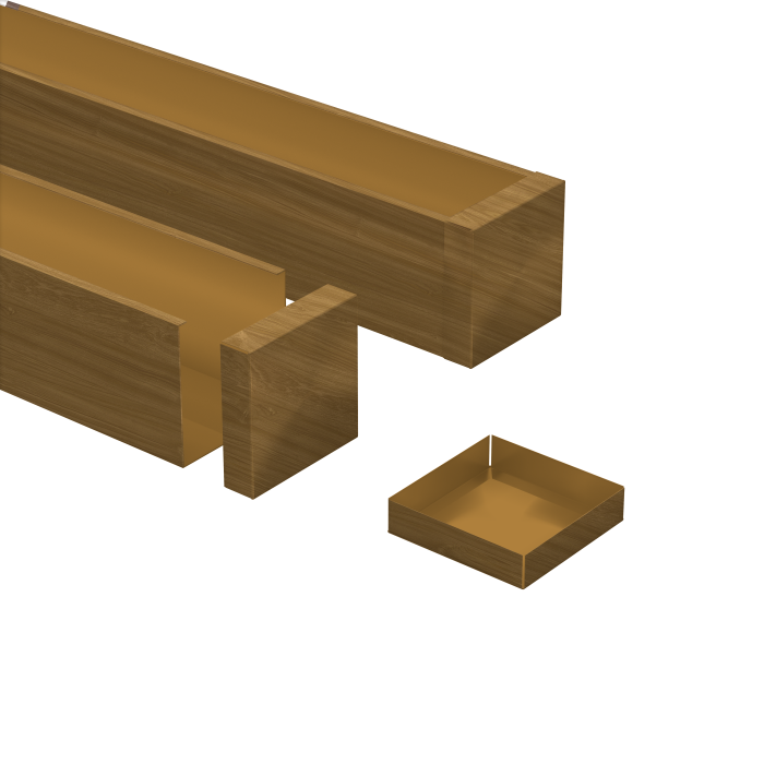 Заглушка 50х50 Honey Wood Zn 0,45