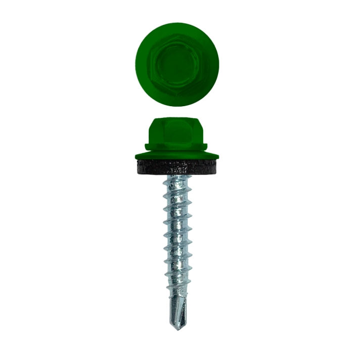 Саморез кровельный 4,8х29 (250шт) сверло №1 RAL 6002