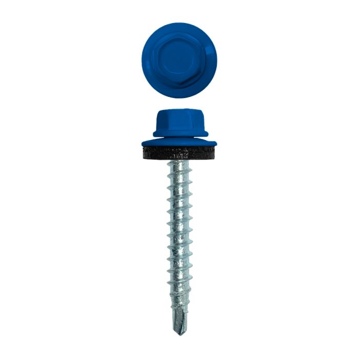 Саморез кровельный 4,8х35 (250шт) сверло №1 RAL 5005