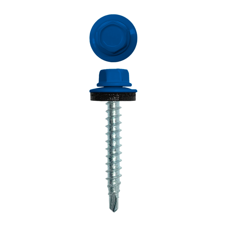 Саморез кровельный 4,8х35 (250шт) сверло №1 RAL 5005