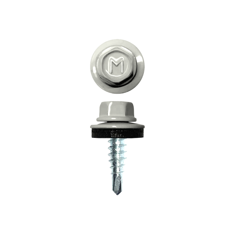 Саморез кровельный Daxmer 4,8х19 (400шт) сверло №1 RAL 9002