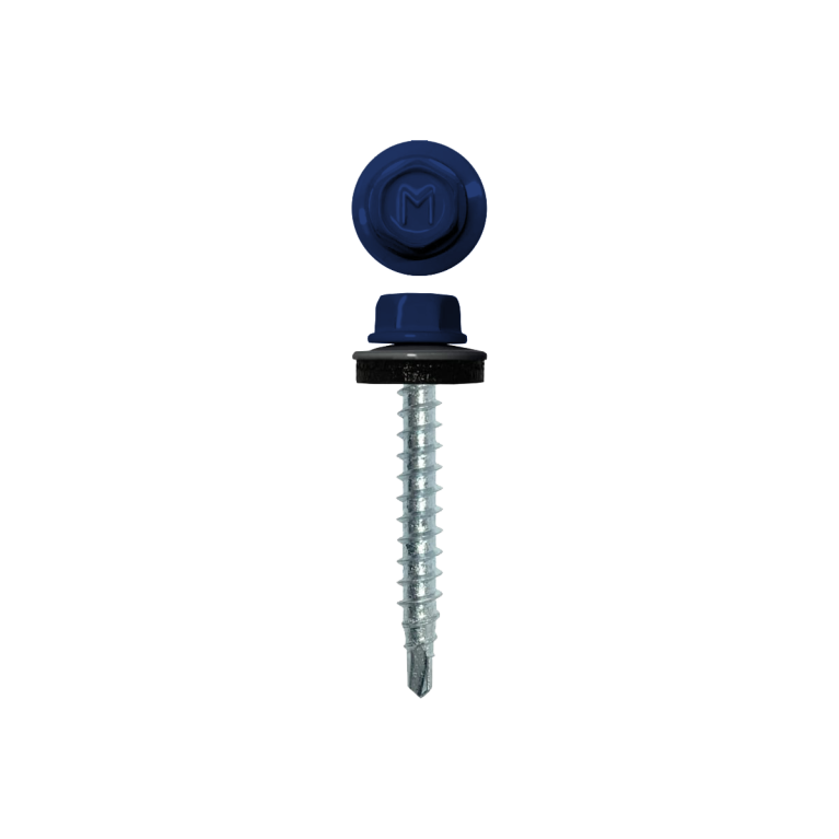 Саморез кровельный Daxmer 4,8х29 RAL 5002 (250) сверло №1