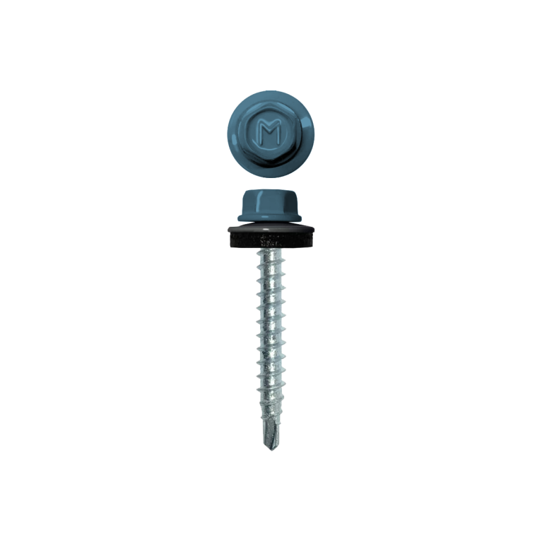 Саморез кровельный Daxmer 4,8х29 RAL 5024 (250) сверло №1