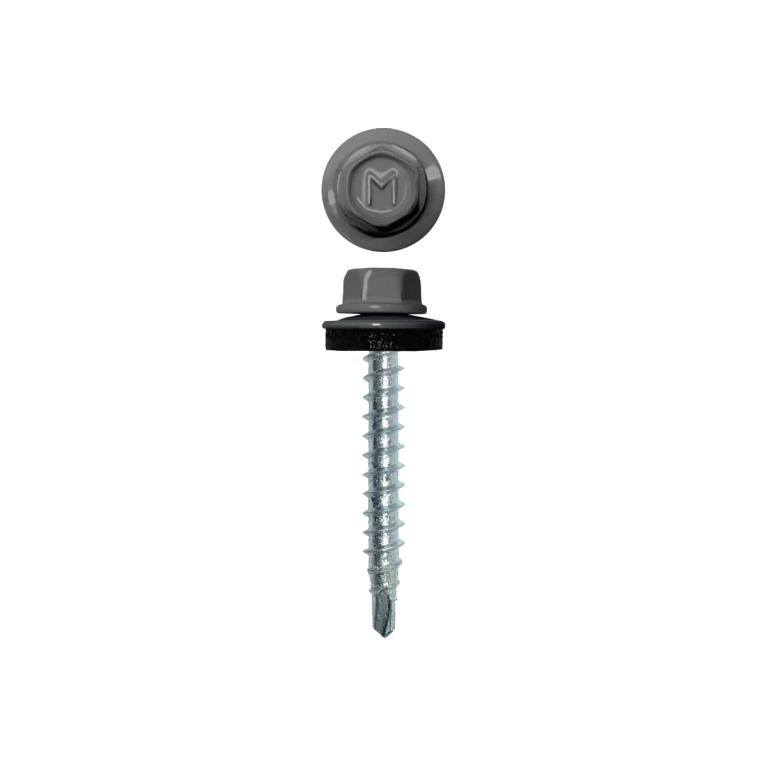 Саморез кровельный Daxmer 4,8х29 RAL 7004 (250) сверло №1