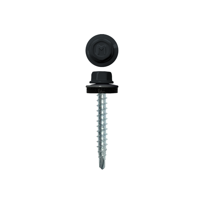 Саморез кровельный Daxmer 4,8х35 (250шт) сверло №1 RAL 7016