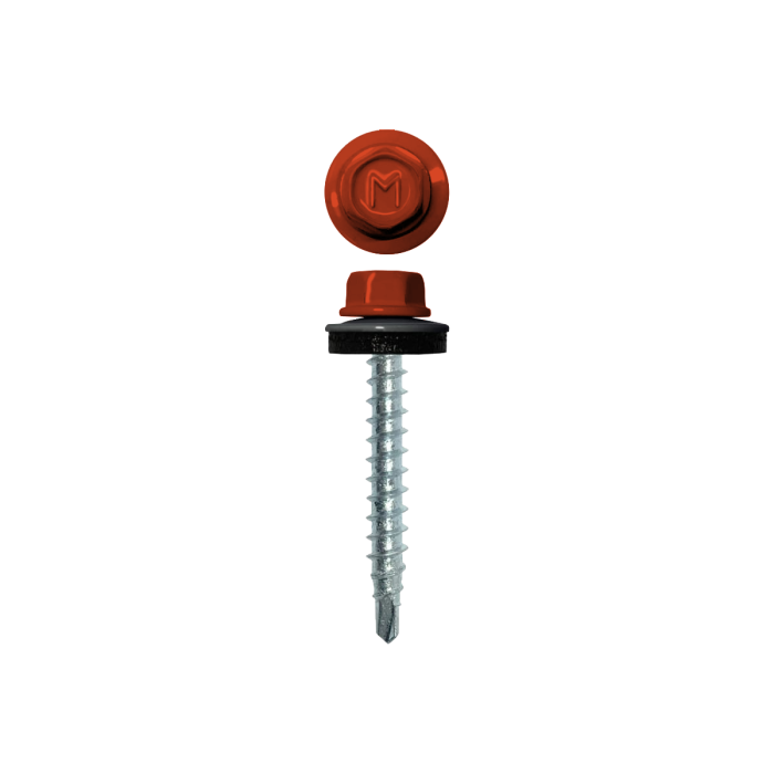 Саморез кровельный Daxmer 4,8х35 RAL 2004 (250) сверло №1