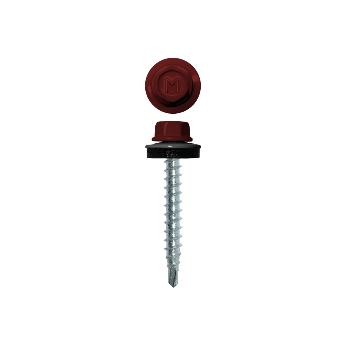 Саморез кровельный Daxmer 4,8х35 RAL 3011 (250) сверло №1