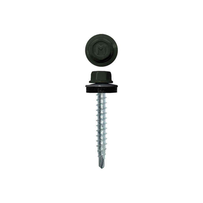 Саморез кровельный Daxmer 4,8х35 RAL 6020 (250) сверло №1