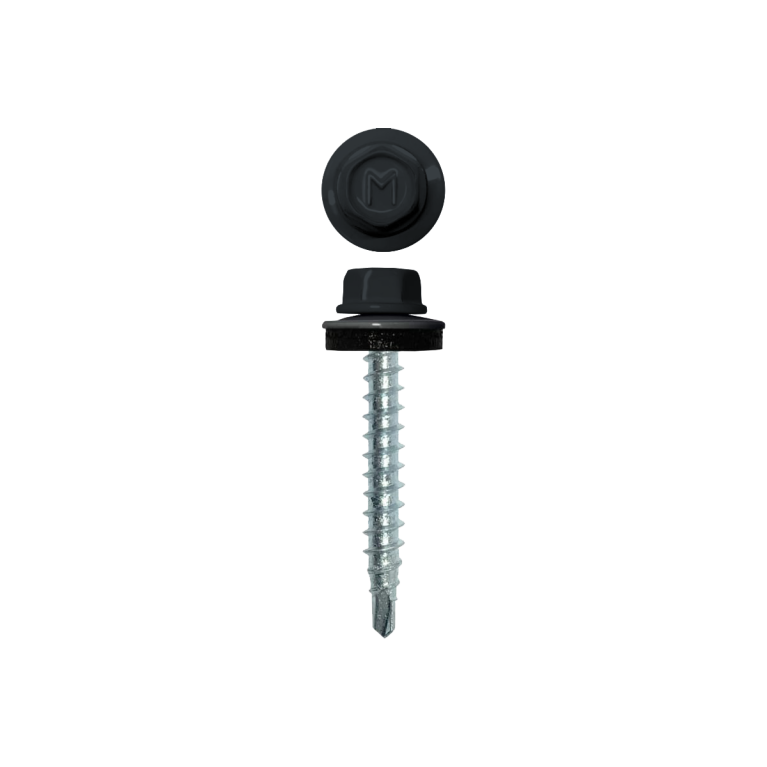 Саморез кровельный Daxmer 4,8х35 RAL 7016 (250) сверло №1