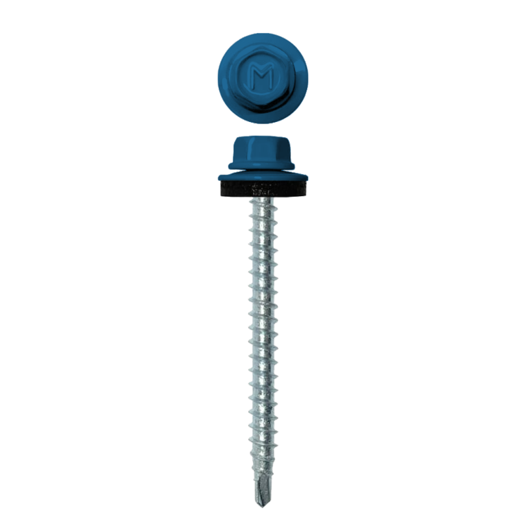 Саморез кровельный Daxmer 4,8х50 RAL 5005 (150) сверло №1