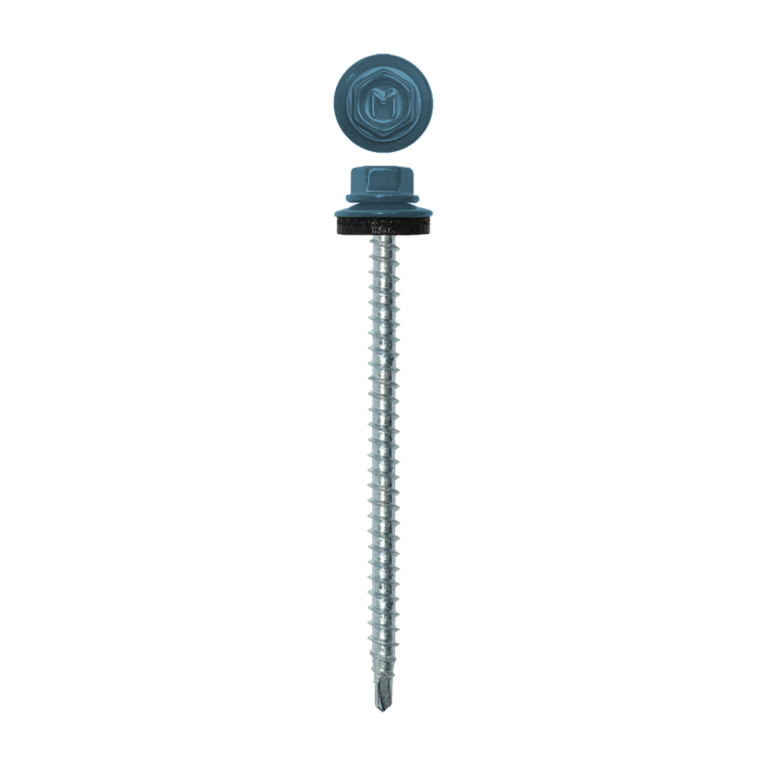 Саморез кровельный Daxmer 4,8х70 RAL 5024 (100) сверло №1