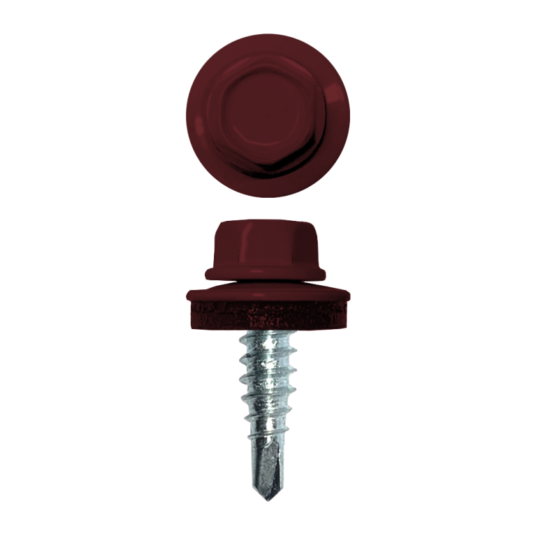 Саморез по металлу 4,8х19 (400шт) сверло №2 RAL 3005