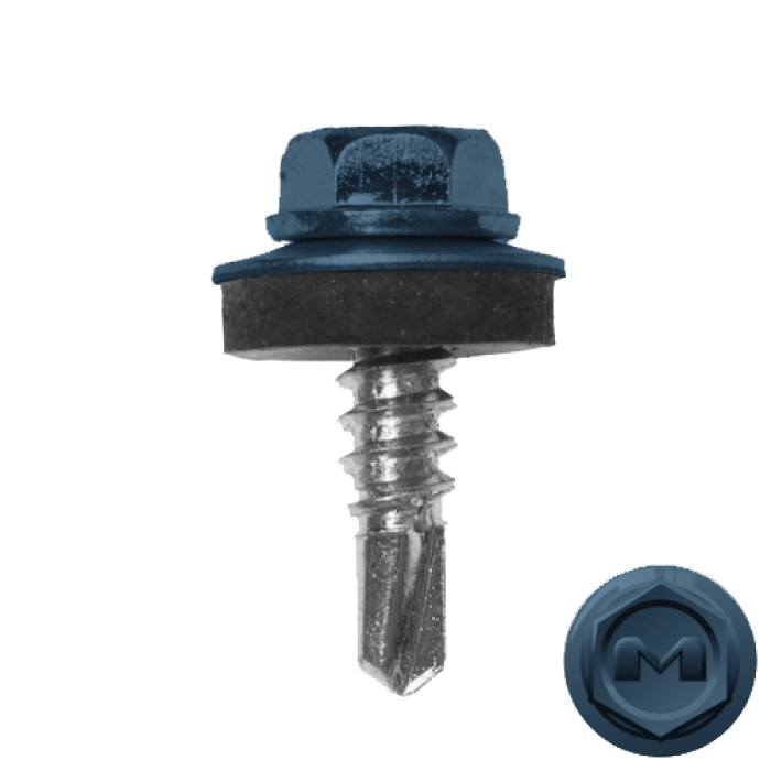 Саморез по металлу Daxmer 5,5х19 RAL 5009 (250) сверло №3